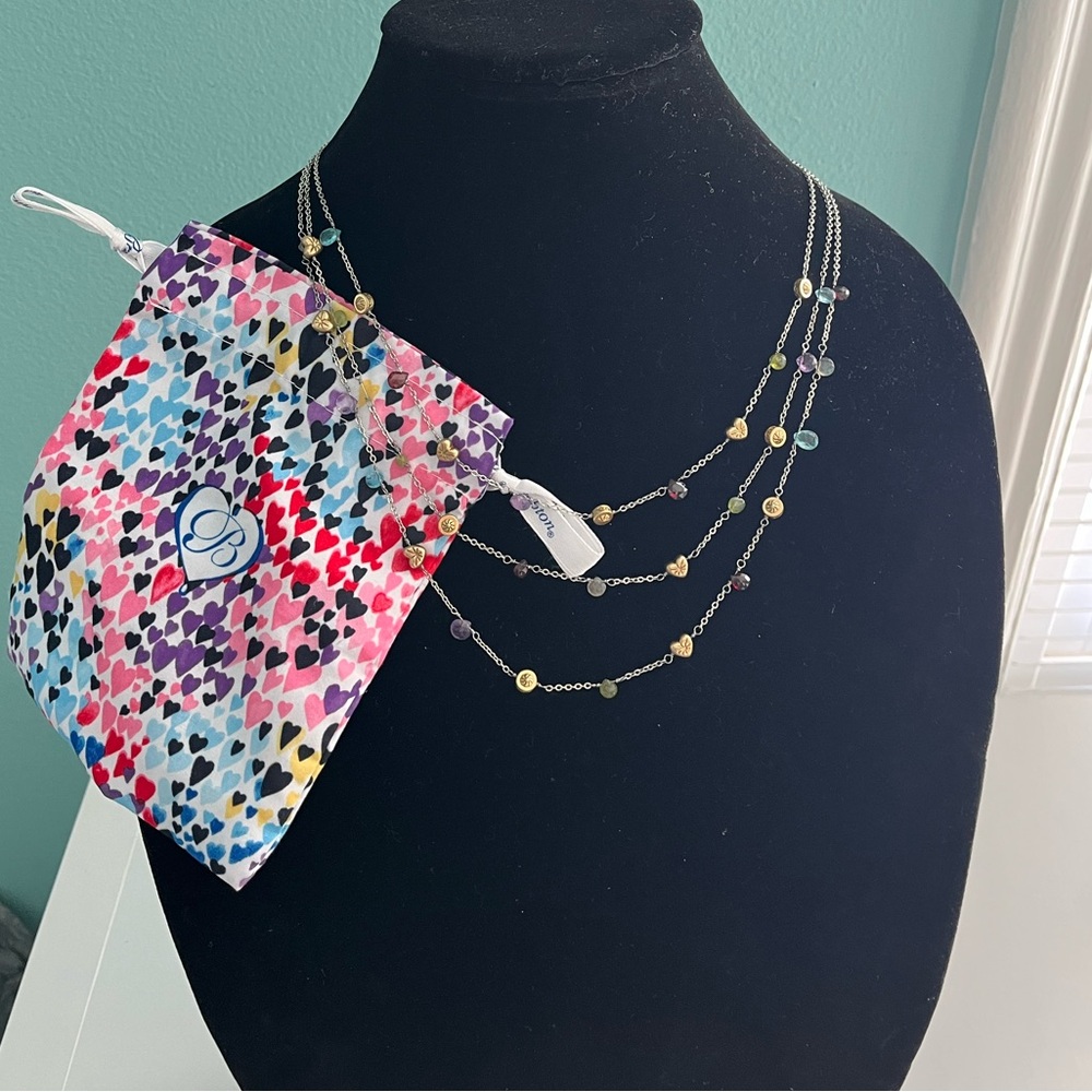 Brighton Eye Candy Layered Triple Strand Necklace